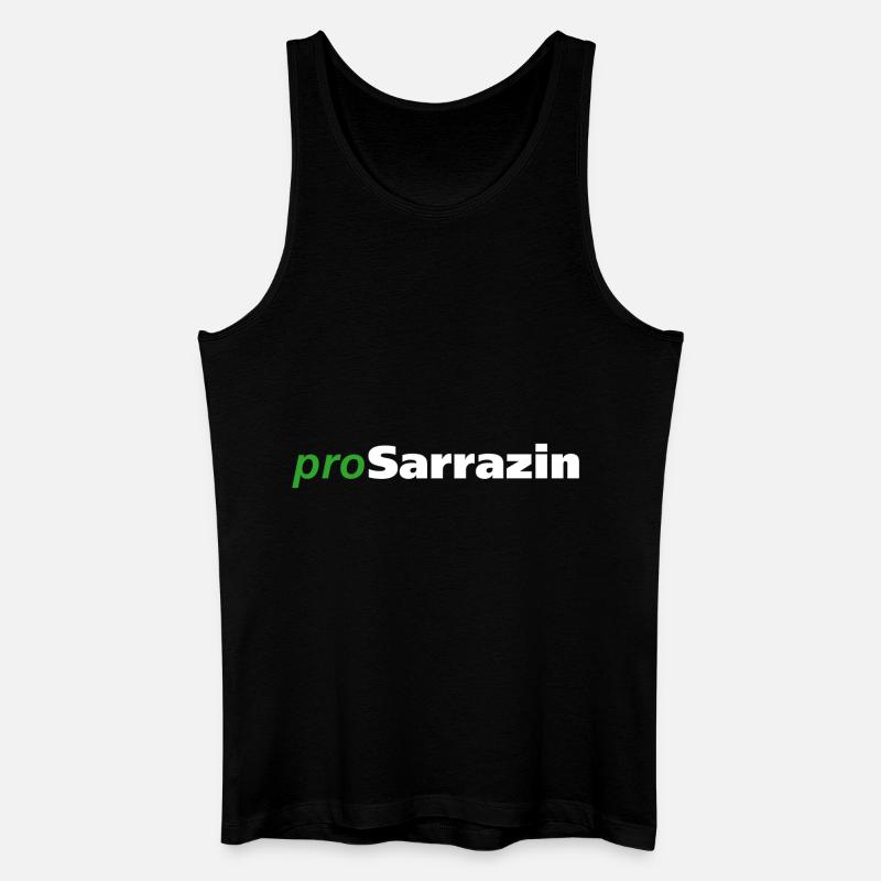 proSarrazin - Männer Bio Tank Top - Schwarz