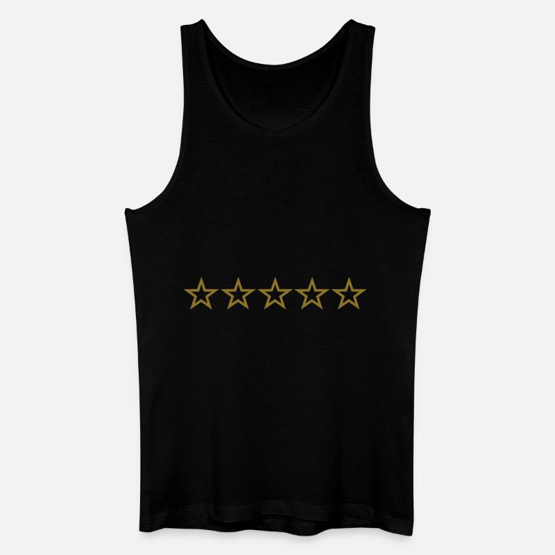 Sterne - Männer Bio Tank Top - Schwarz