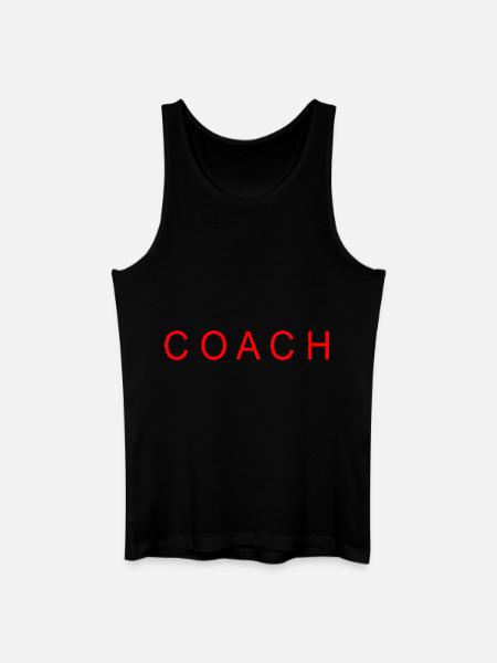 Coach - Männer Bio Tank Top - Schwarz