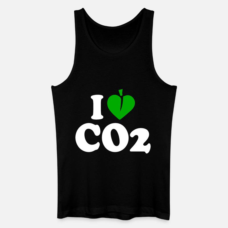 I love co2 - Männer Bio Tank Top - Schwarz
