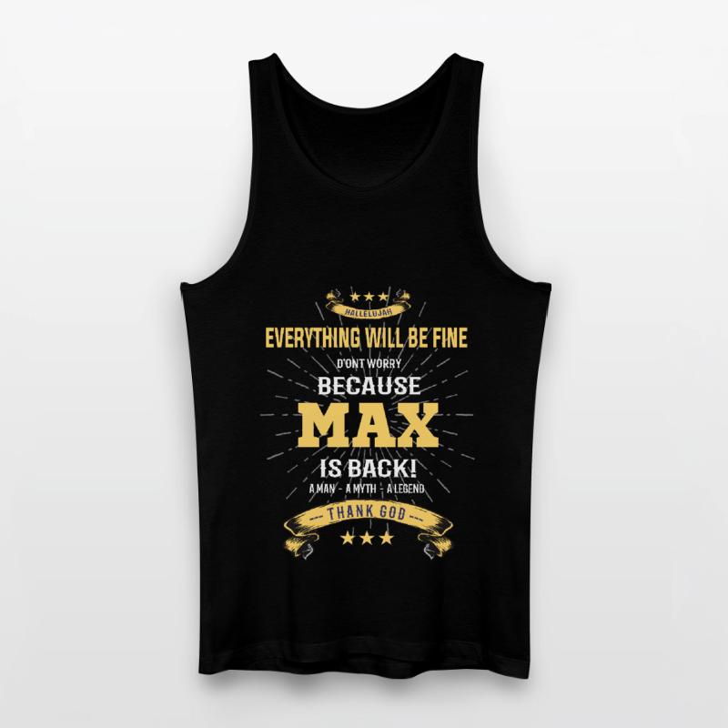 Everything will be fine Max Is back Männer Bio Tank Top