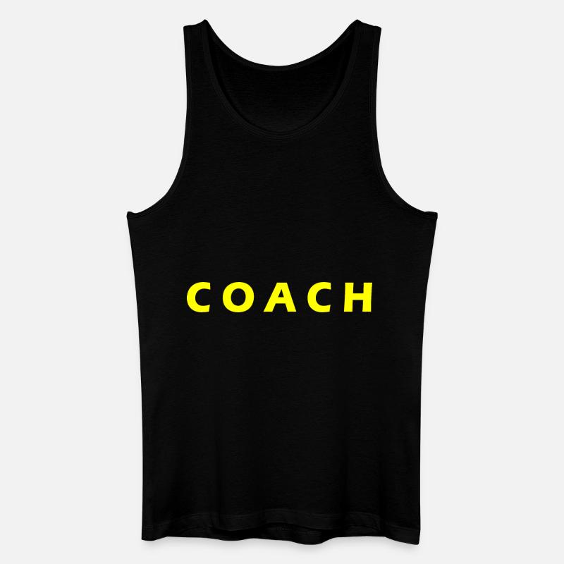 COACH - Männer Bio Tank Top - Schwarz