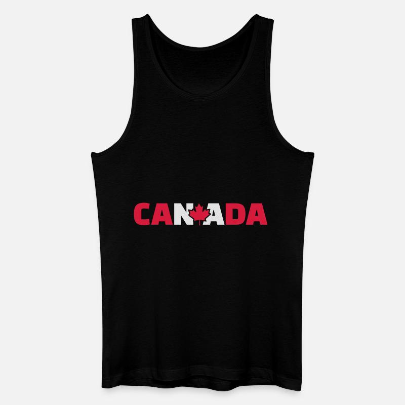 Kanada - Männer Bio Tank Top - Schwarz
