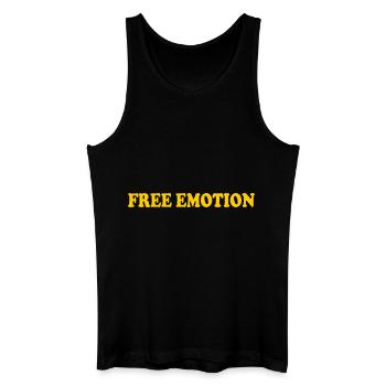 Free emotion - Men’s Organic Tank Top - black - Front