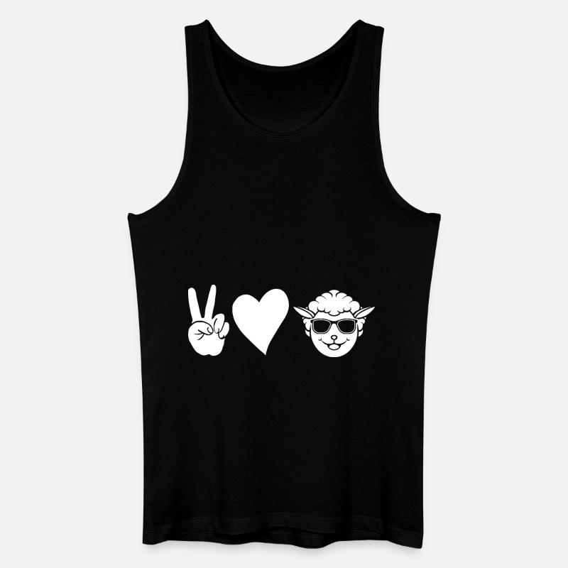 Schäfer Schaf - Männer Bio Tank Top - Schwarz