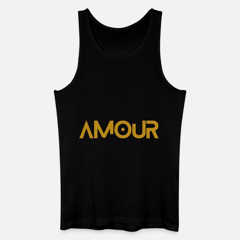 Amour - Männer Bio Tank Top - Schwarz