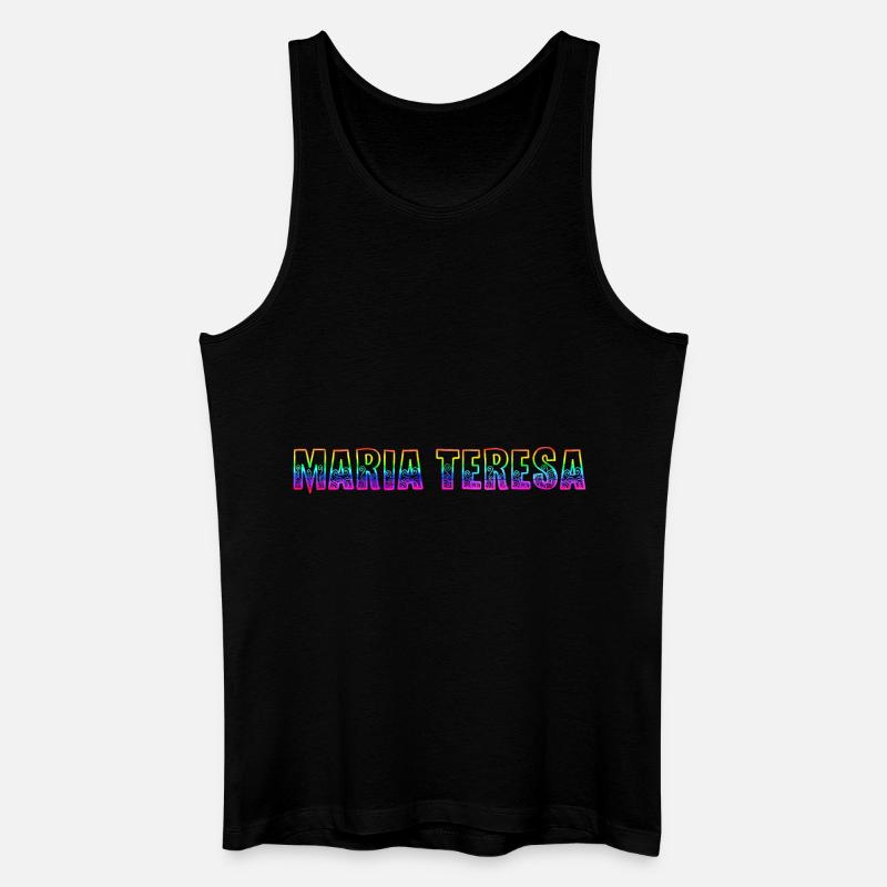 maria teresa rs regenbogen - Männer Bio Tank Top - Schwarz