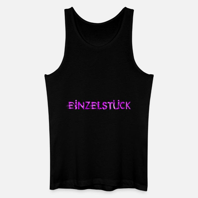 Einzelstück lila - Männer Bio Tank Top - Schwarz