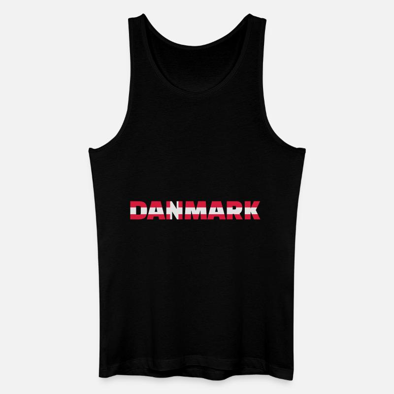 Dänemark - Männer Bio Tank Top - Schwarz