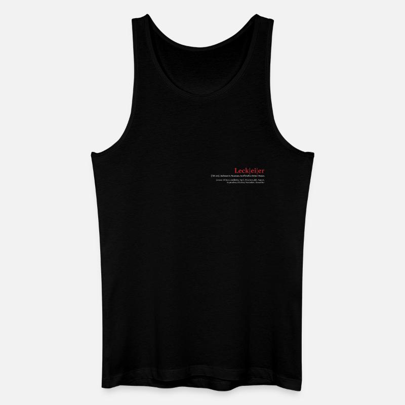 Leck Eier - Männer Bio Tank Top - Schwarz