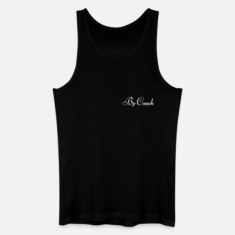By coach. - Männer Bio Tank Top - Schwarz