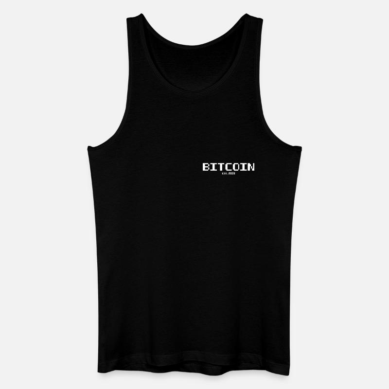 Bitcoin est 2009 - Männer Bio Tank Top - Schwarz