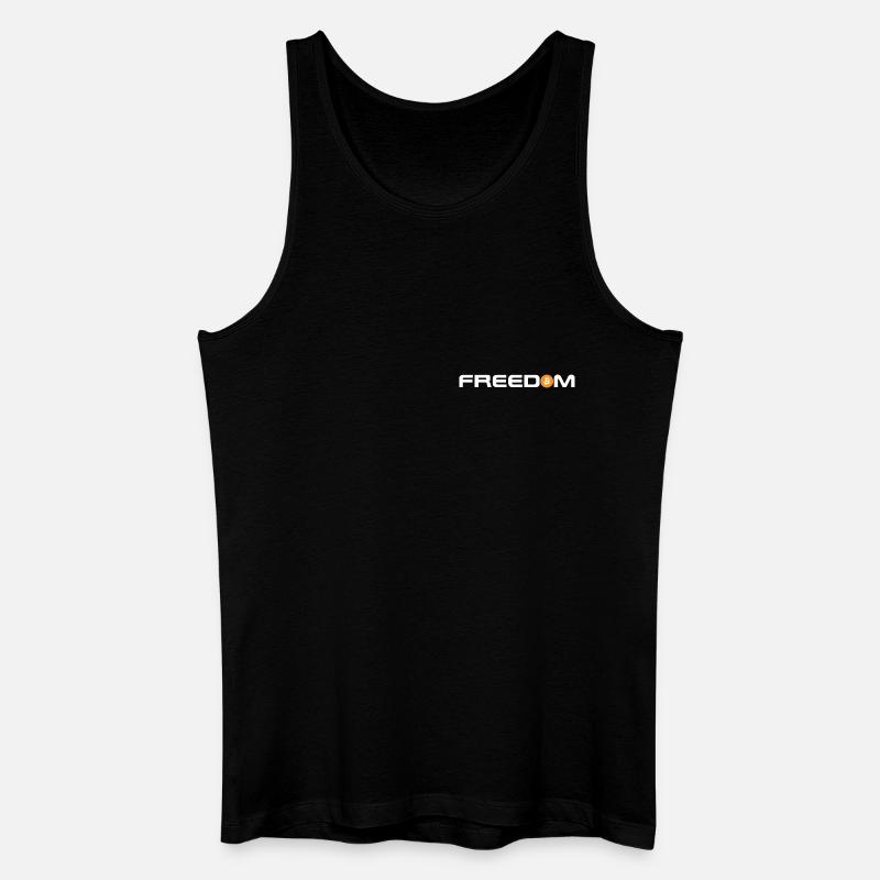 Bitcoin - Freedom - Männer Bio Tank Top - Schwarz