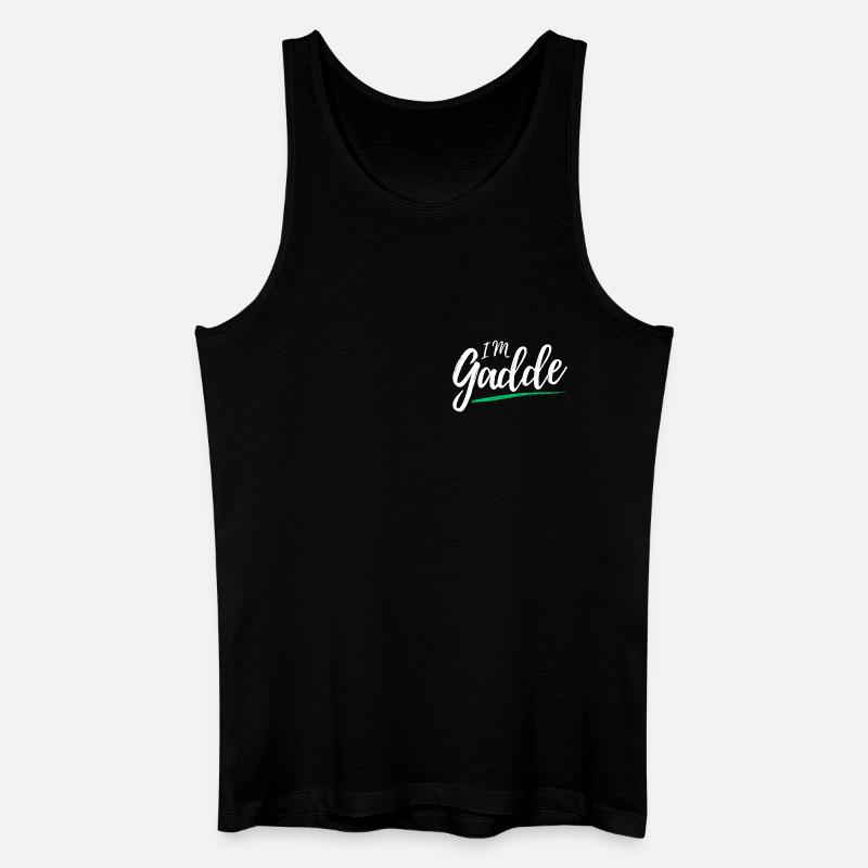 Im Gadde – Logo Hell - Männer Bio Tank Top - Schwarz