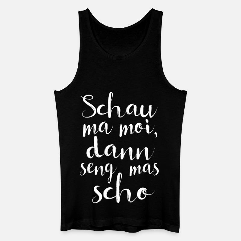 Schau ma moi... - Männer Bio Tank Top - Schwarz
