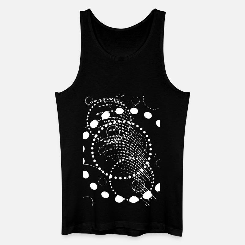 Abstrakte Tonspirale - Männer Bio Tank Top - Schwarz