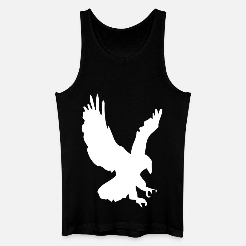 Adler im Sturzflug - Männer Bio Tank Top - Schwarz