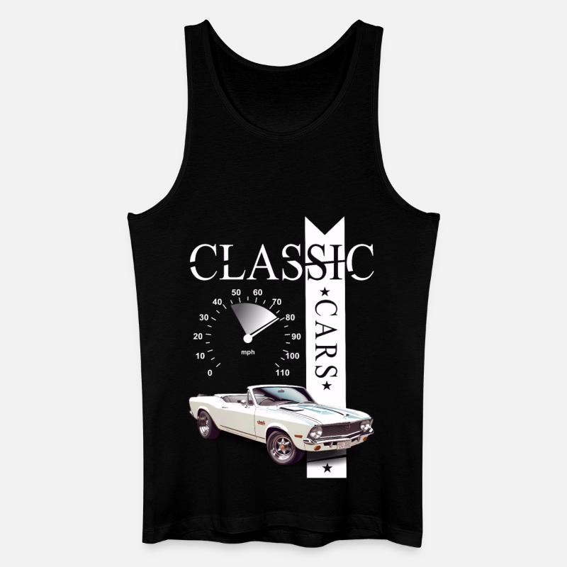 Classic Car - Männer Bio Tank Top - Schwarz