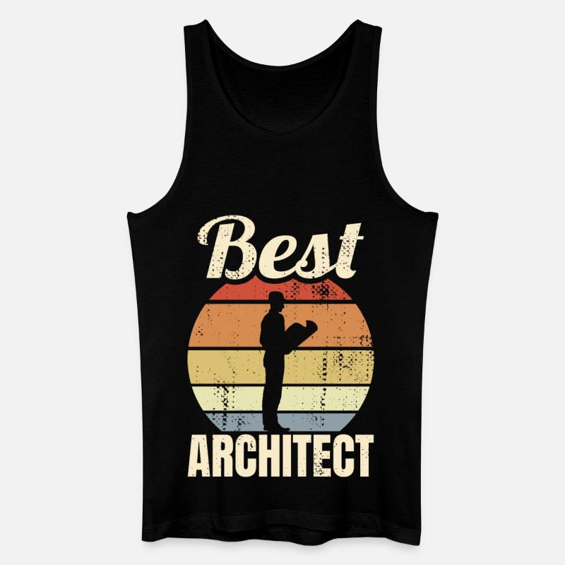 Toller Architekt - Männer Bio Tank Top - Schwarz