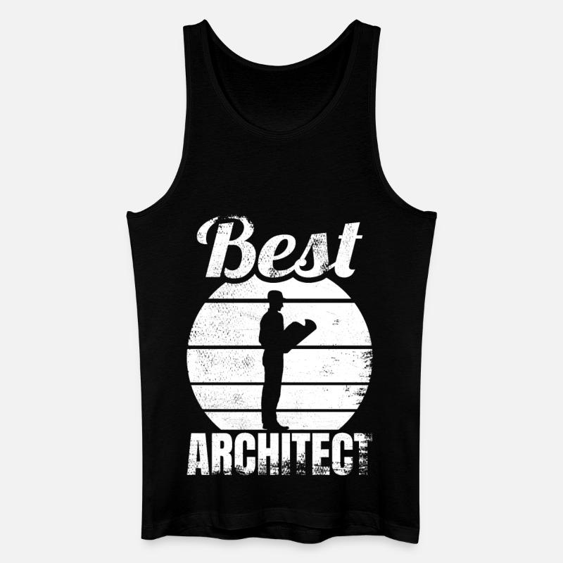 Bester Architekt - Männer Bio Tank Top - Schwarz