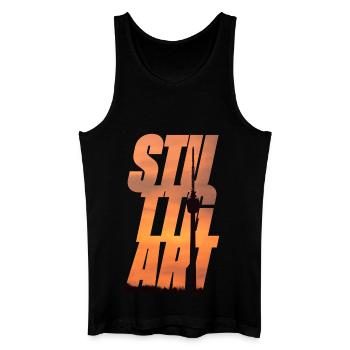 Stuttgart - Männer Bio Tank Top - Schwarz - Vorne