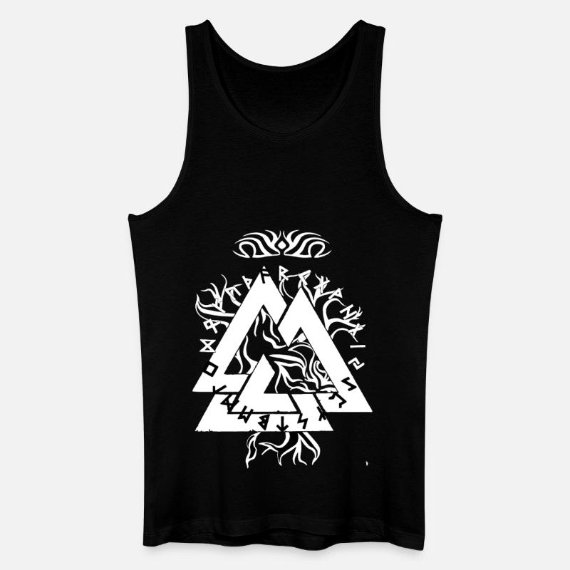 Magic Rune Triangle design - Men’s Organic Tank Top - black