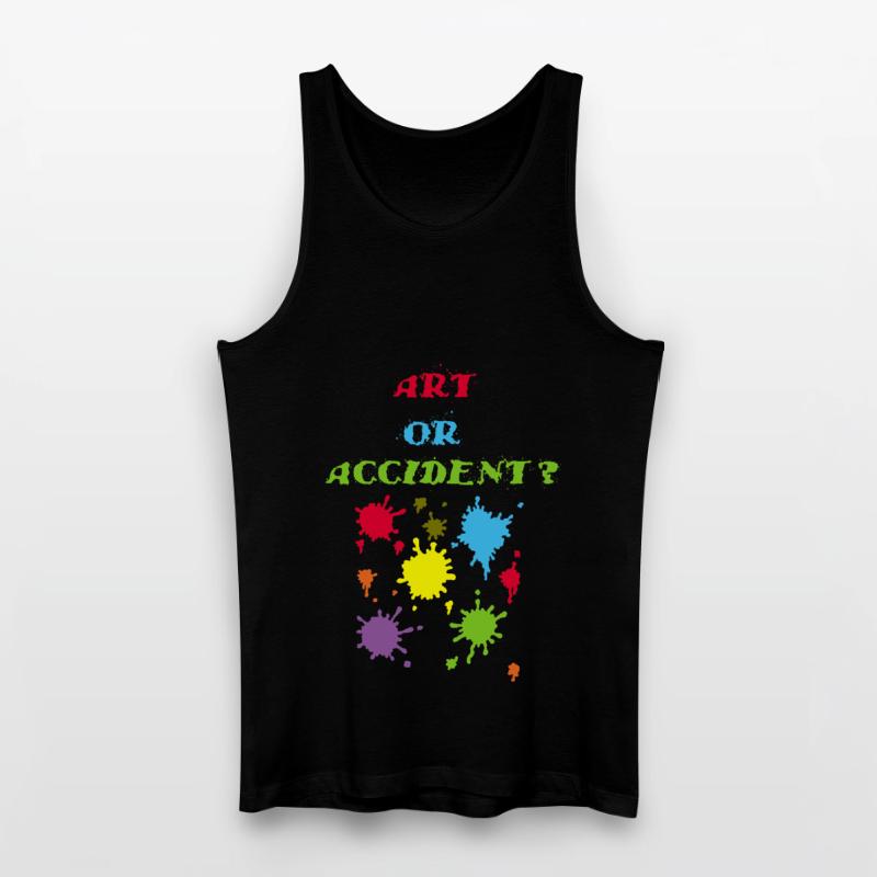 Kunst oder Unfall? Männer Bio Tank Top