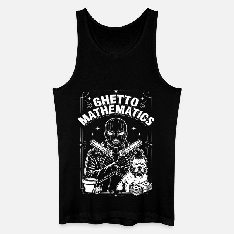 Ghetto Mathematics - Männer Bio Tank Top - Schwarz