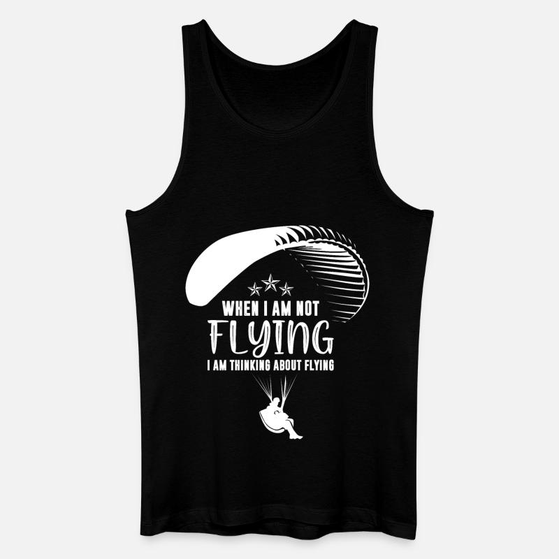 Paragleiten Tandemflug Paragleiter Geschenk - Männer Bio Tank Top - Schwarz