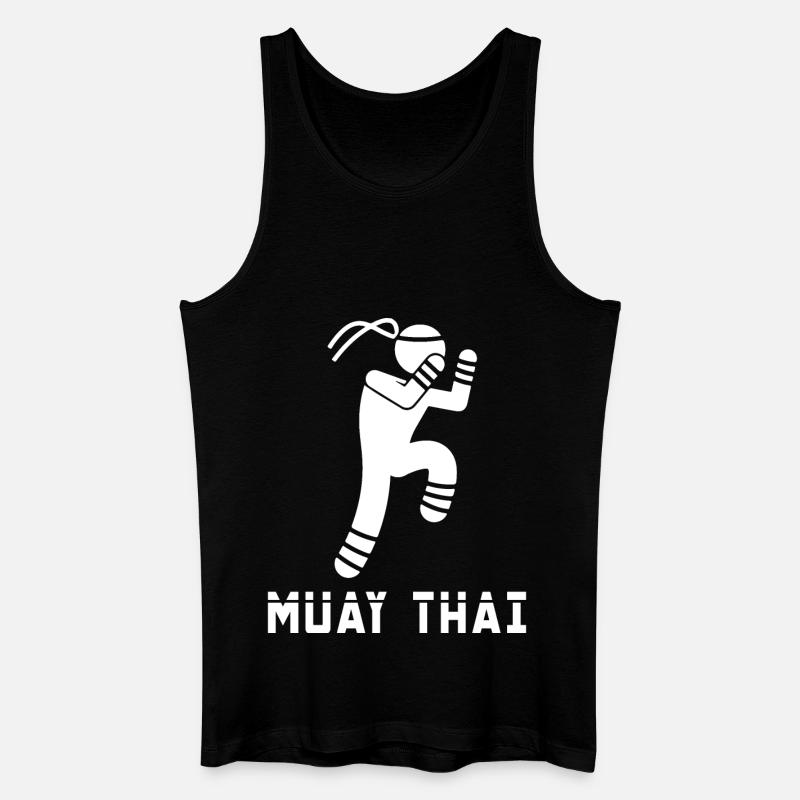 Muay Thai - Männer Bio Tank Top - Schwarz