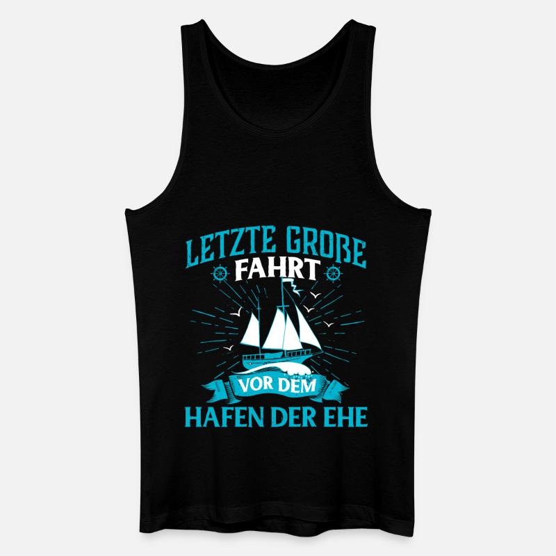 Junggesellenabschied Ehe - Männer Bio Tank Top - Schwarz