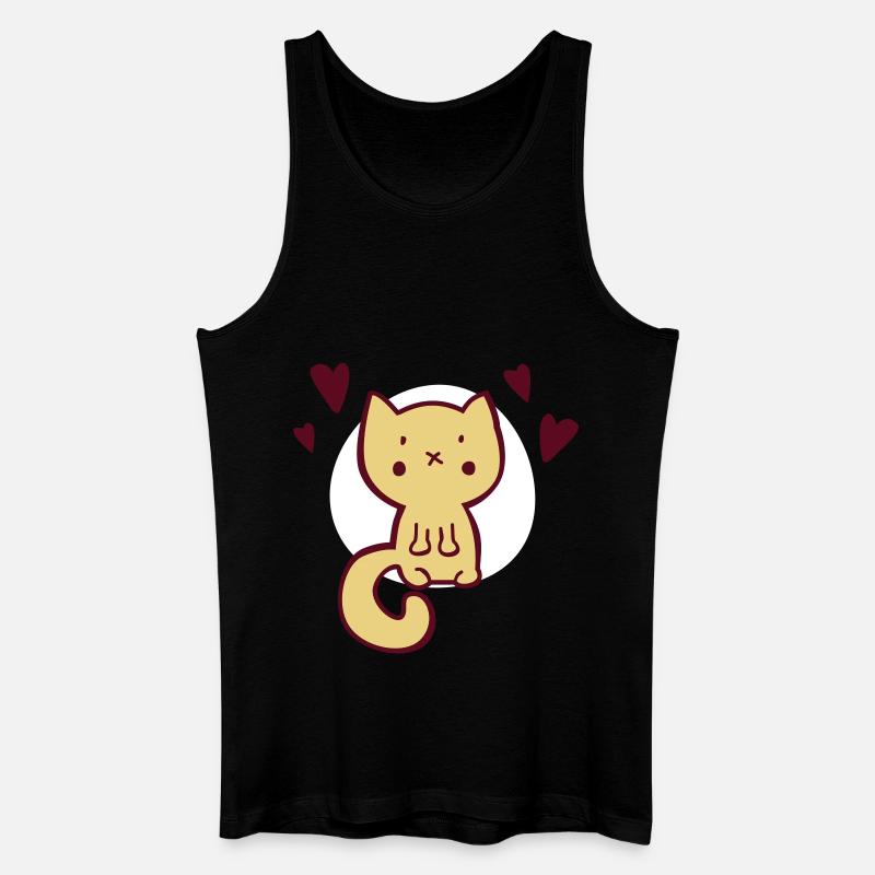 little kitty - Männer Bio Tank Top - Schwarz