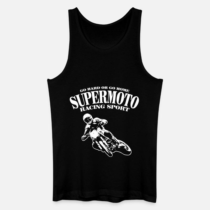 Supermoto - Männer Bio Tank Top - Schwarz