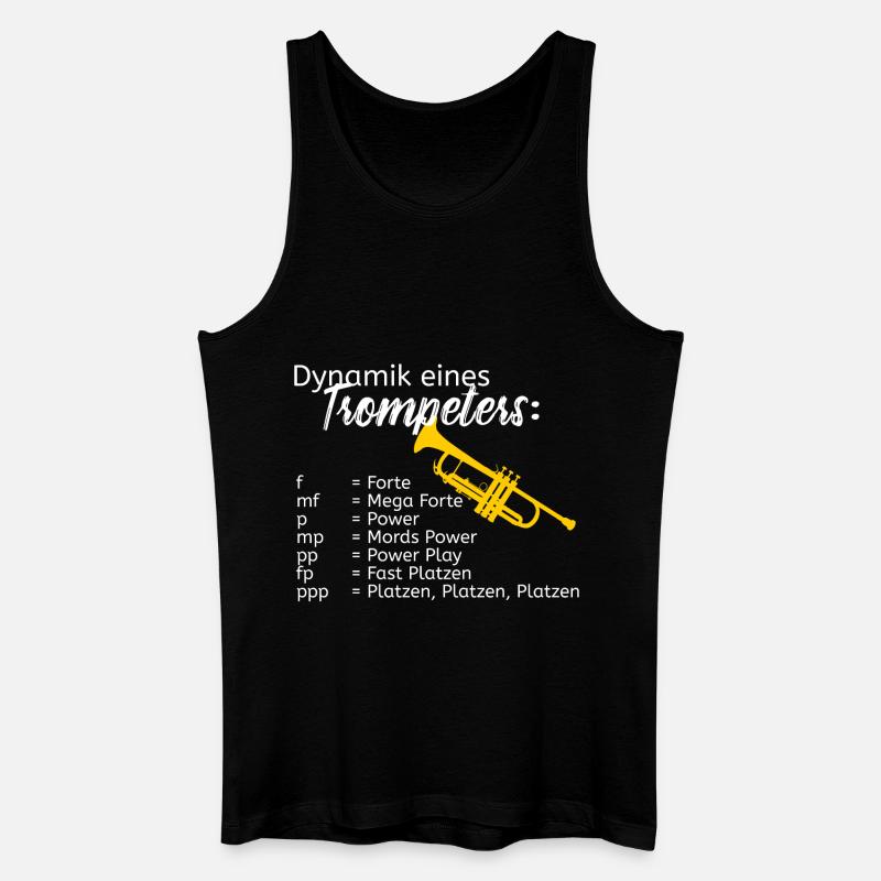 Dynamik eines Trompeters - Männer Bio Tank Top - Schwarz