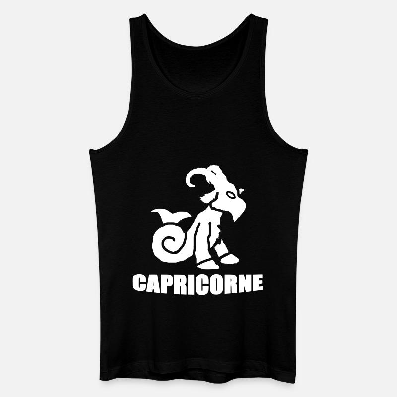 capricorne - Männer Bio Tank Top - Schwarz