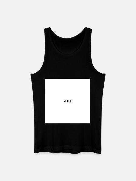 espace - Débardeur bio Homme - noir