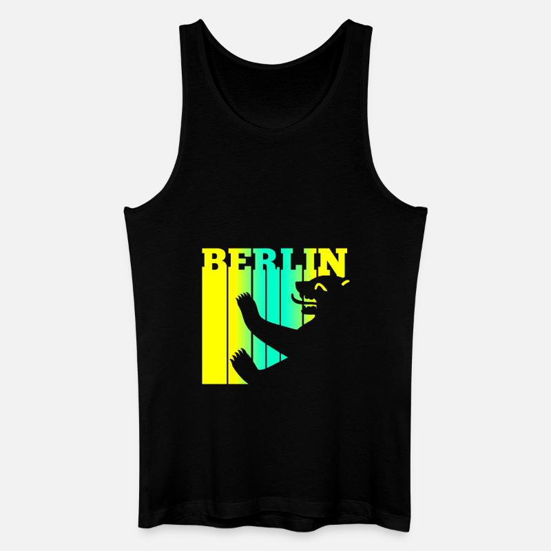 Berliner Bär - Männer Bio Tank Top - Schwarz