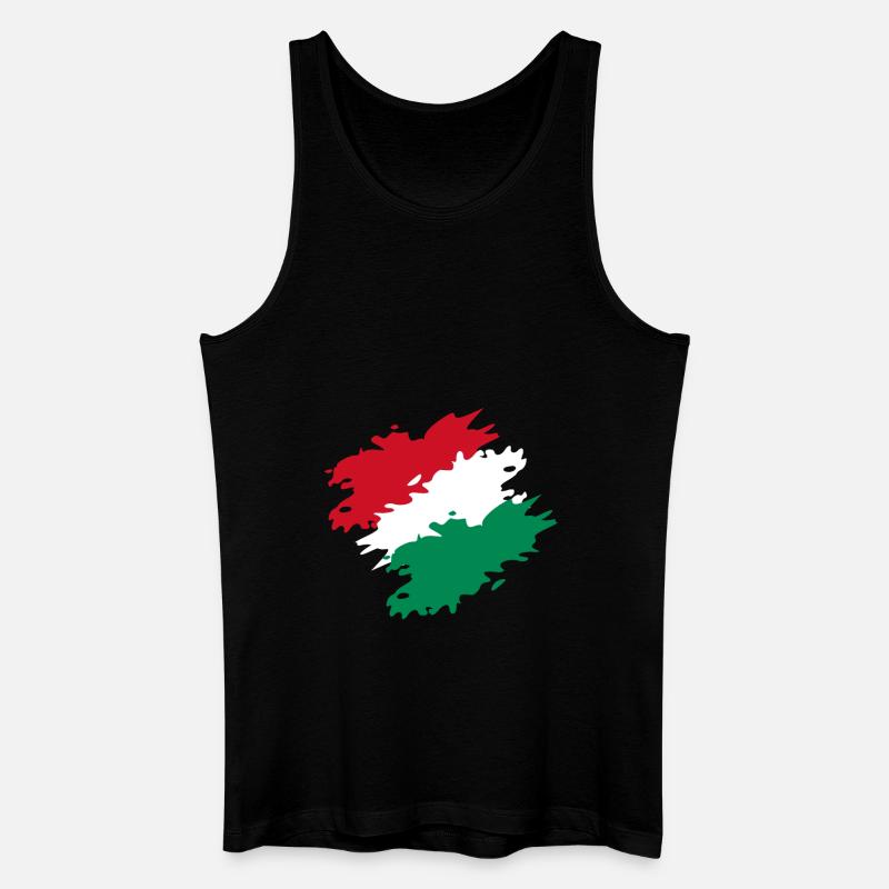 Ungarn - Männer Bio Tank Top - Schwarz