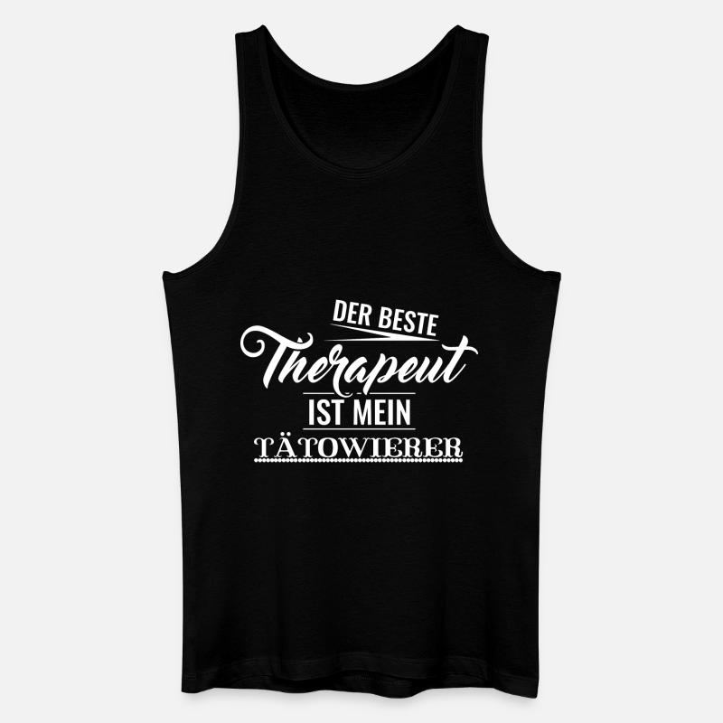 Tattoo - Männer Bio Tank Top - Schwarz