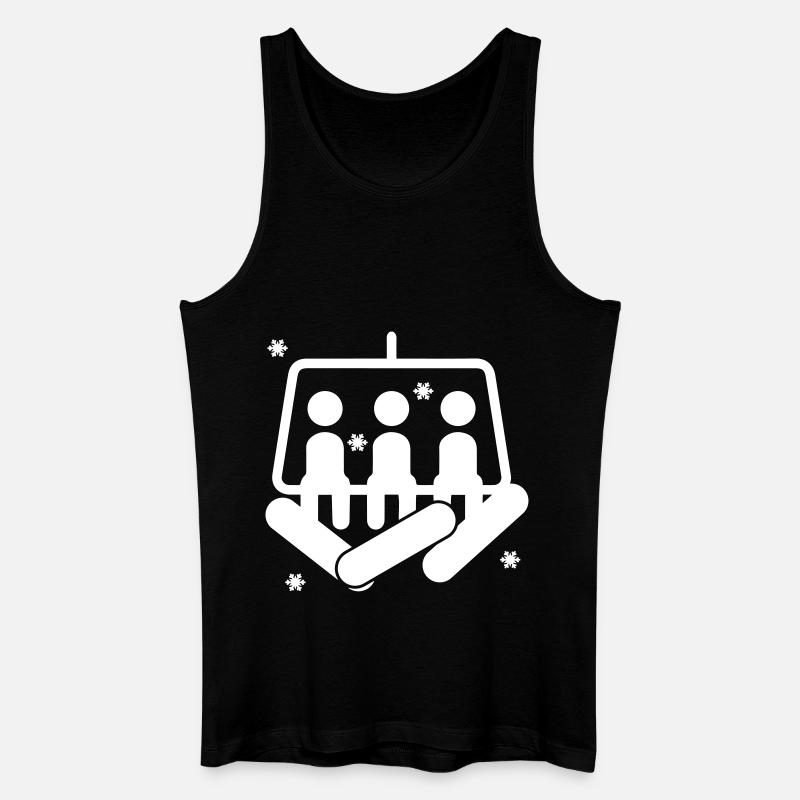 Snowboard - Männer Bio Tank Top - Schwarz
