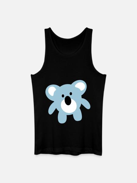 koala - Männer Bio Tank Top - Schwarz