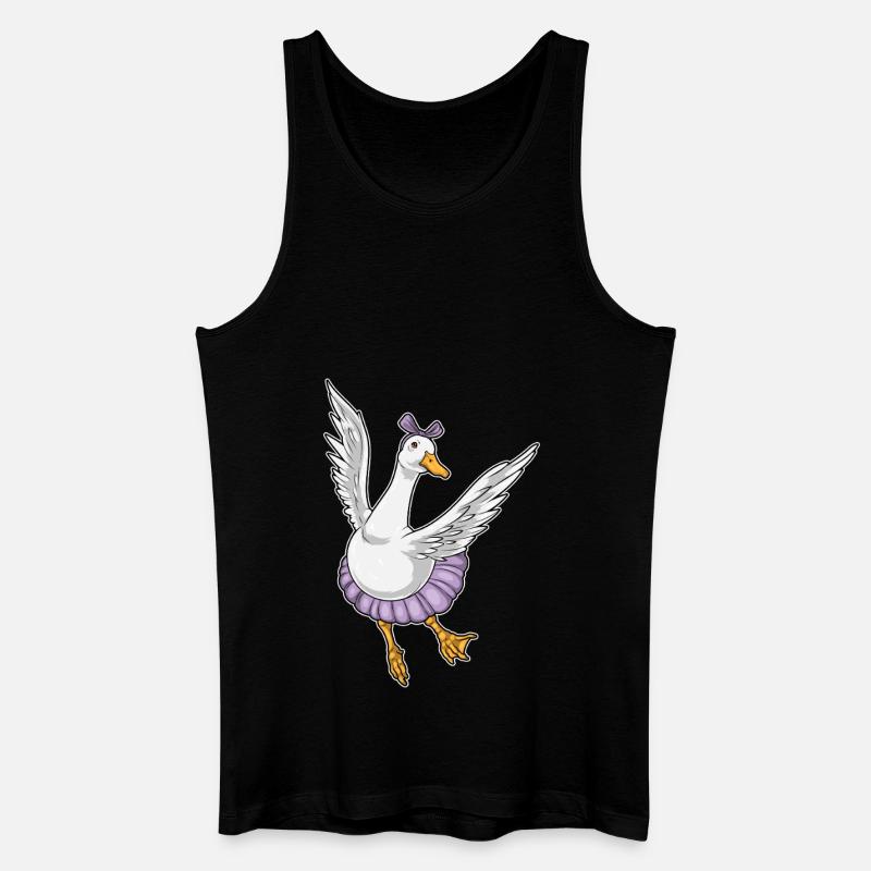 Duck Ballerina Ballet Dance - Men’s Organic Tank Top - black