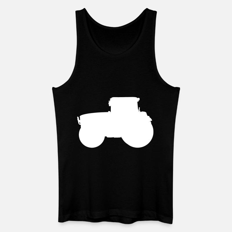Traktor Trecker Ackerschlepper Schlepper - Männer Bio Tank Top - Schwarz
