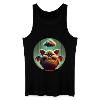 Bat Nocturnal Melancholy - Men’s Organic Tank Top - black - Front
