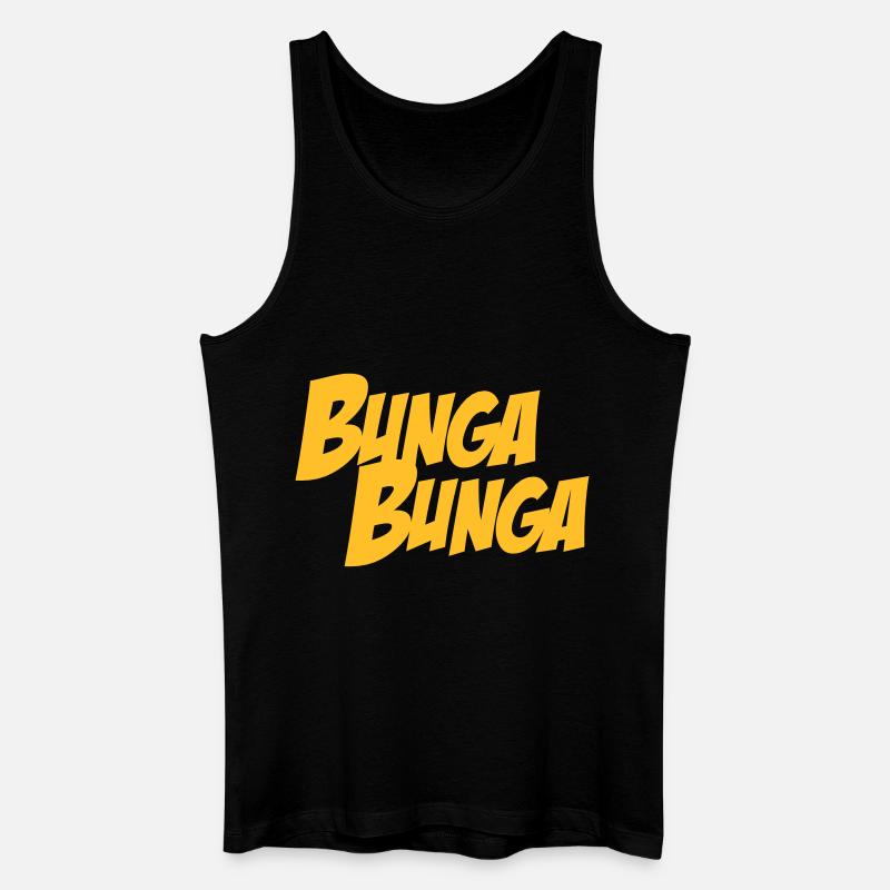 BungaBunga - Männer Bio Tank Top - Schwarz