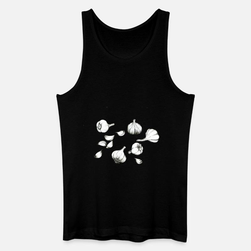 Knoblauch - Männer Bio Tank Top - Schwarz