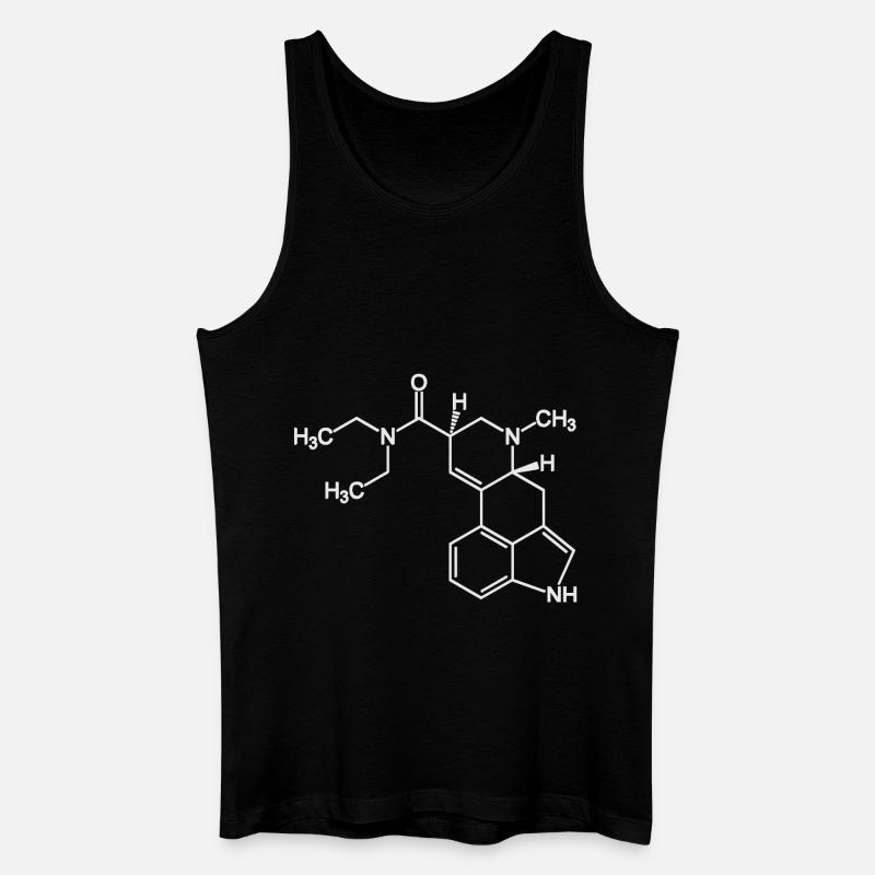 acid-lsd25 molekül - Männer Bio Tank Top - Schwarz