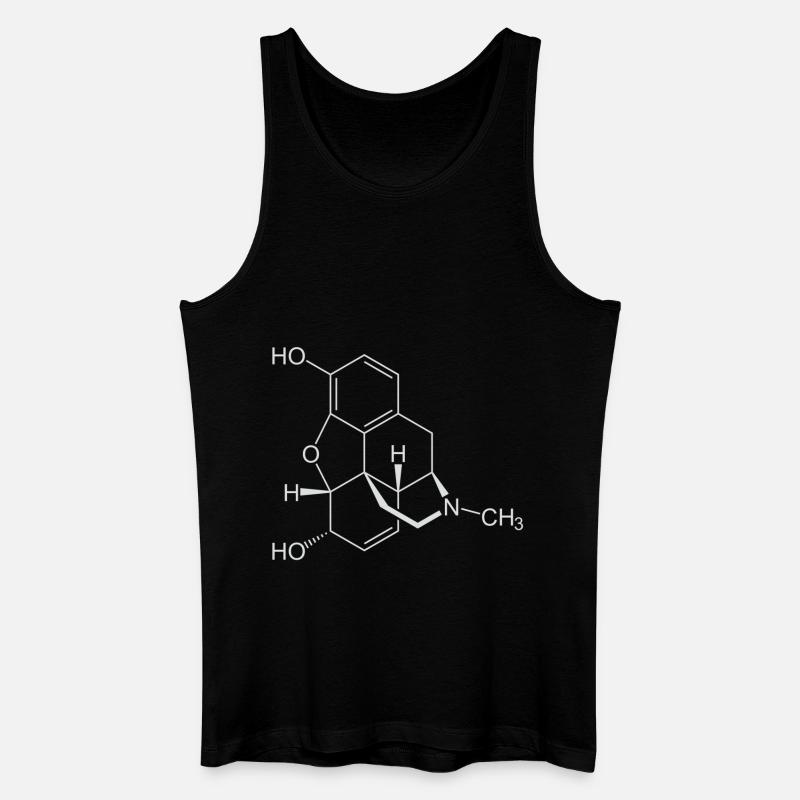 Morphin Strukturformel - Männer Bio Tank Top - Schwarz