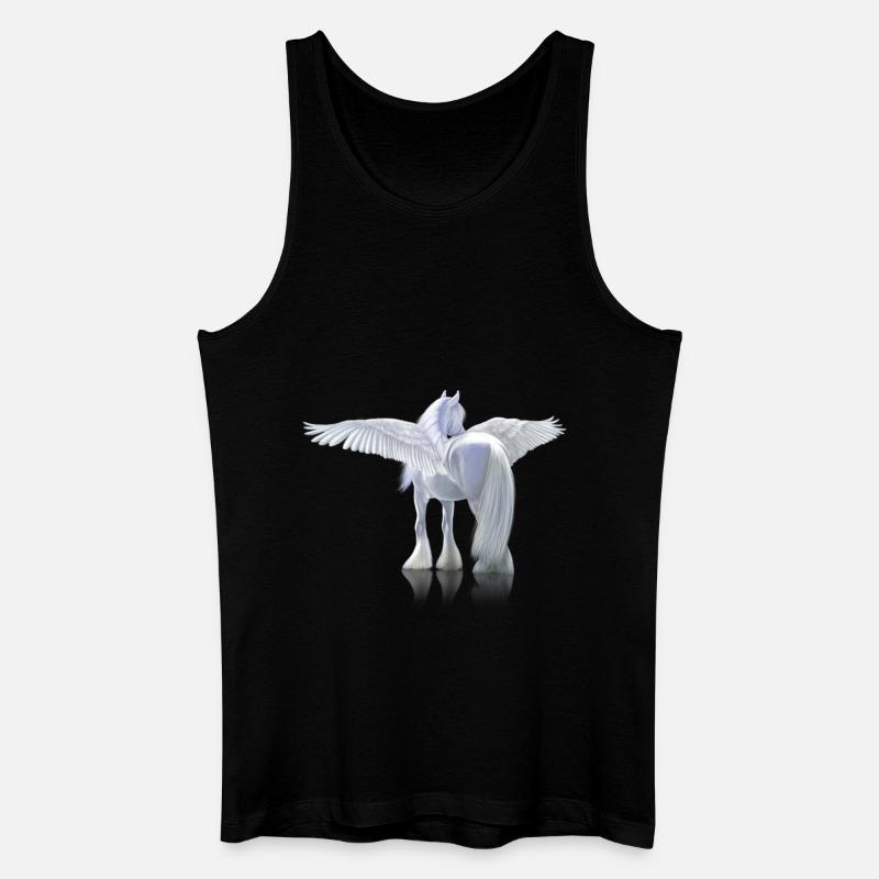 Pegase - Männer Bio Tank Top - Schwarz