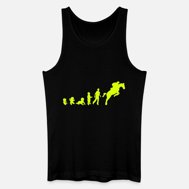 Evolution cheval9 obstacle riding his - Men’s Organic Tank Top - black